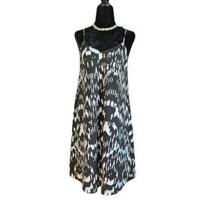 SUSANA MONACO Black & White Mini Dress XS
